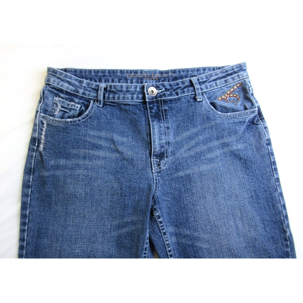 Boom Boom Jeans Straight Leg Mid Rise Women's/Juniors Size 15 - Picture 3 of 6